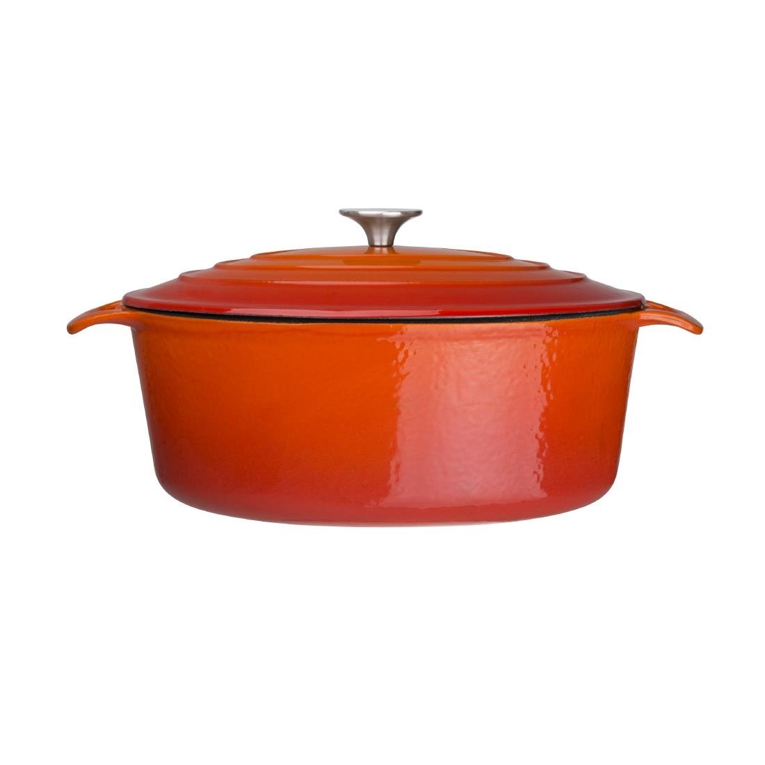 Vogue Orange Oval Casserole Dish 6Ltr - GH312