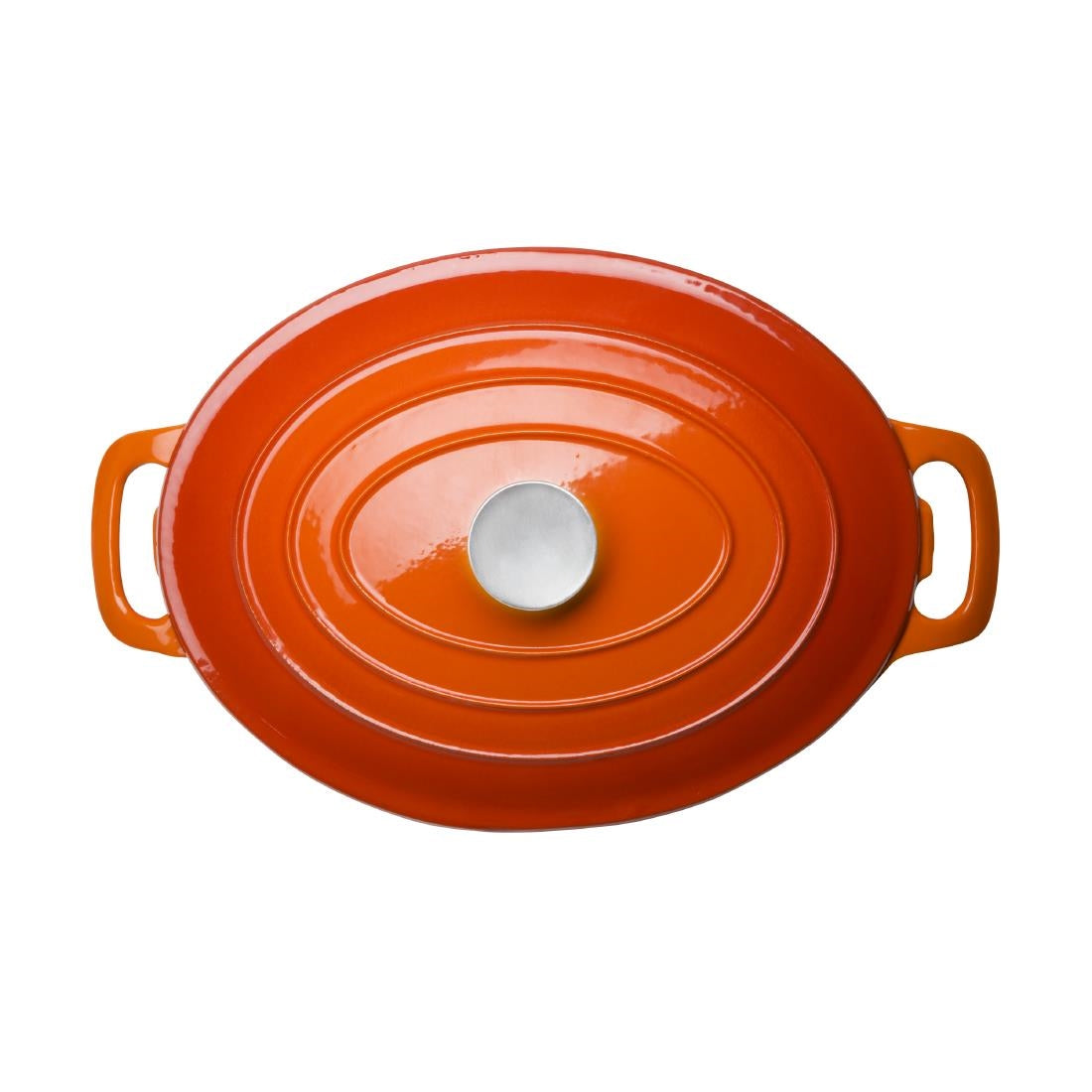 Vogue Orange Oval Casserole Dish 6Ltr - GH312
