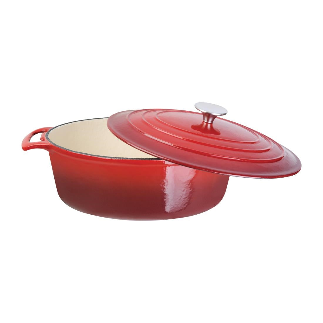 Vogue Red Oval Casserole Dish 6Ltr - GH314