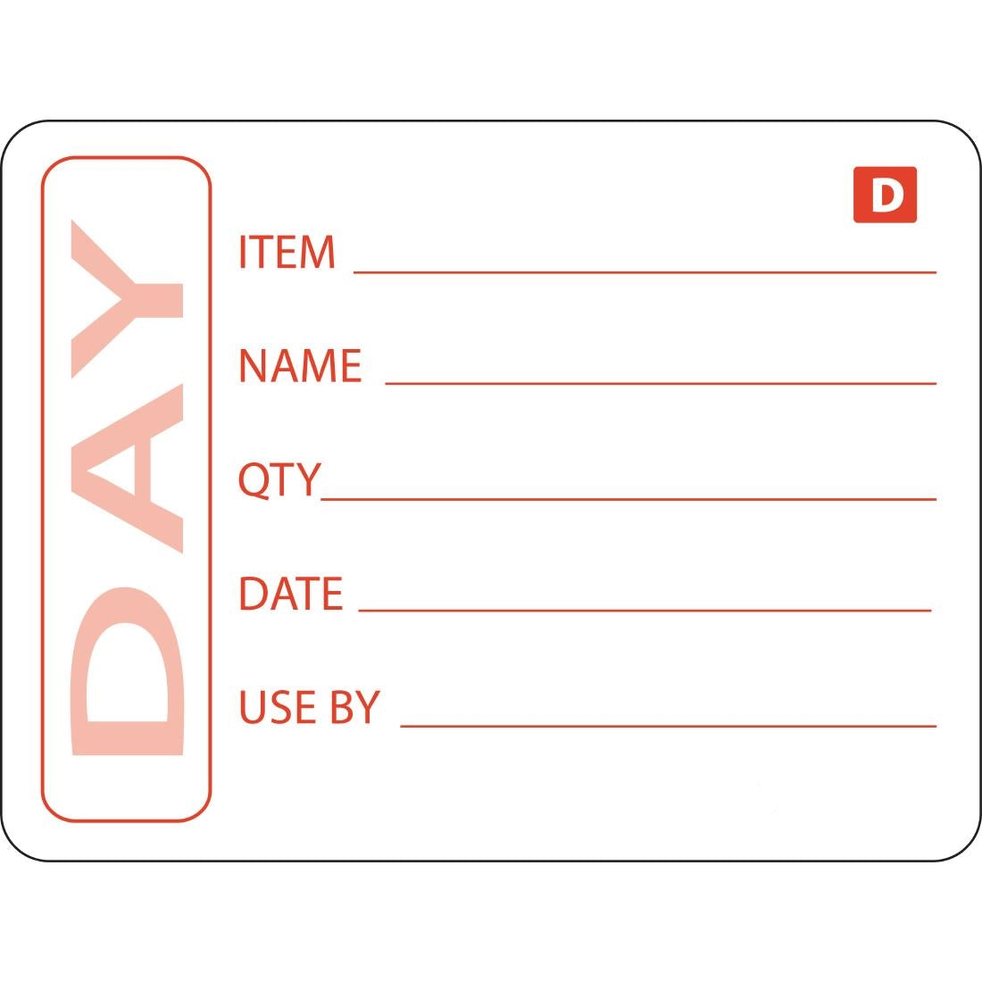 Dissolvable Vogue Prepared Food Labels - GH350