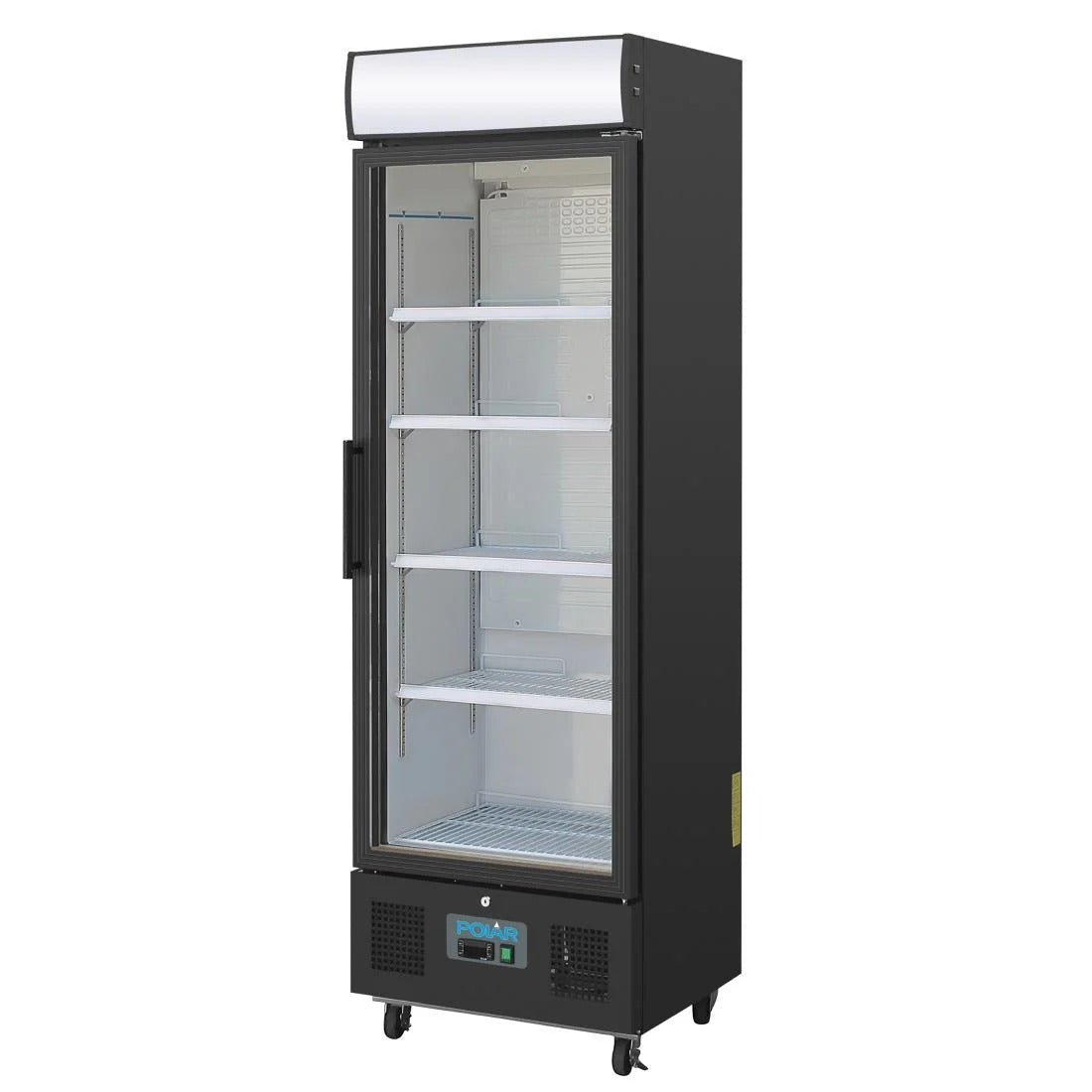 Polar G-Series Upright Display Fridge 368Ltr Black - GH427-A