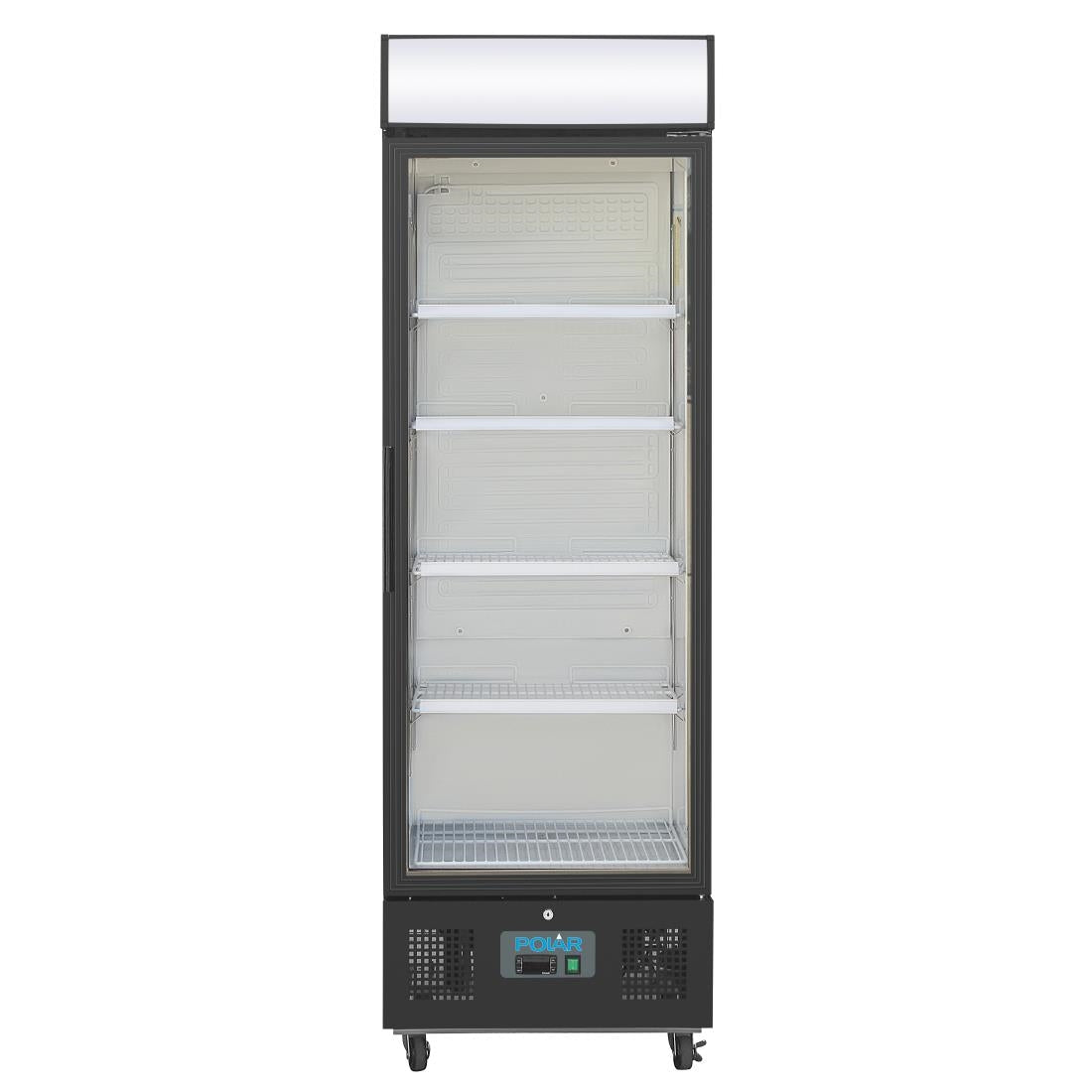 Polar G-Series Upright Display Fridge 368Ltr Black - GH427-A