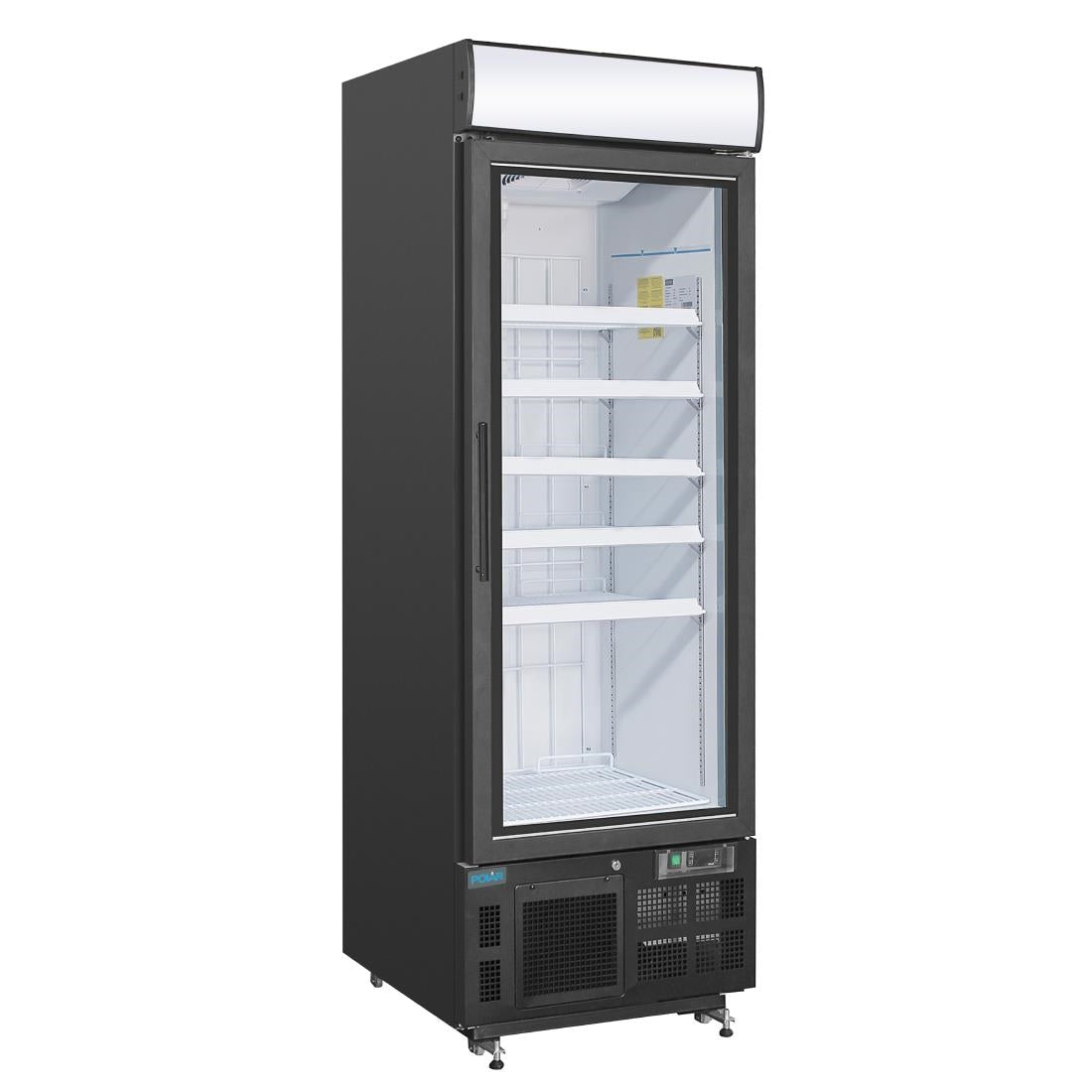 Polar G-Series Upright Display Freezer 412Ltr Black - GH428-A