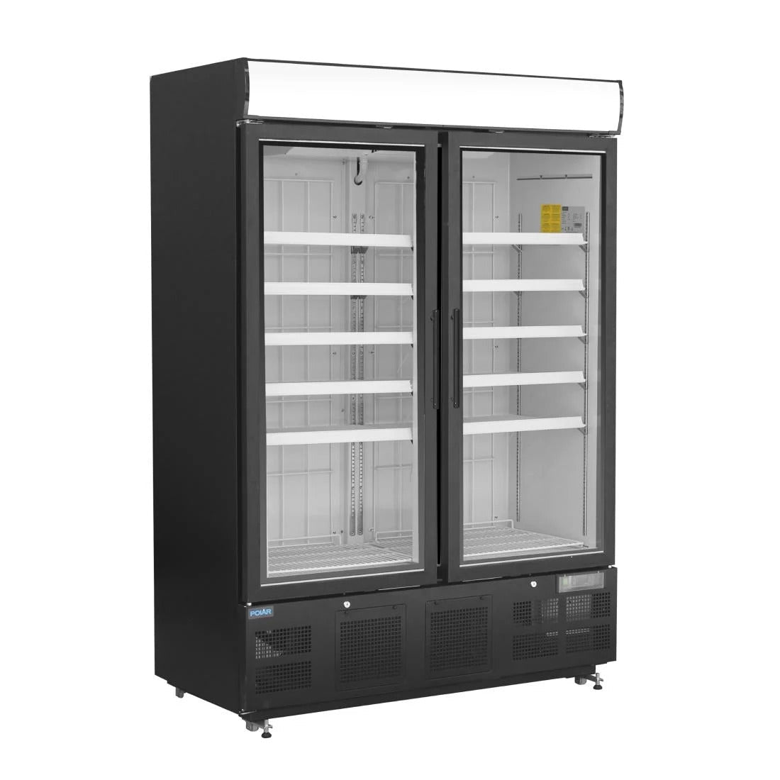 Polar G-Series Upright Display Freezer 920Ltr Black - GH429-A
