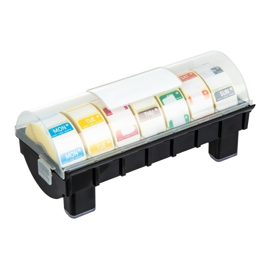 Vogue Removable Colour Coded Food Labels with 1" Dispenser - GH473