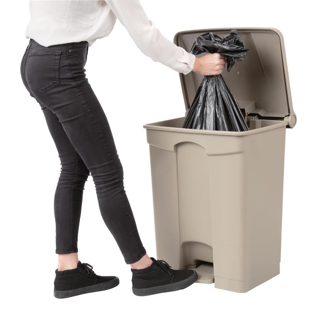 Jantex Step On Bin Beige 65Ltr - GH638