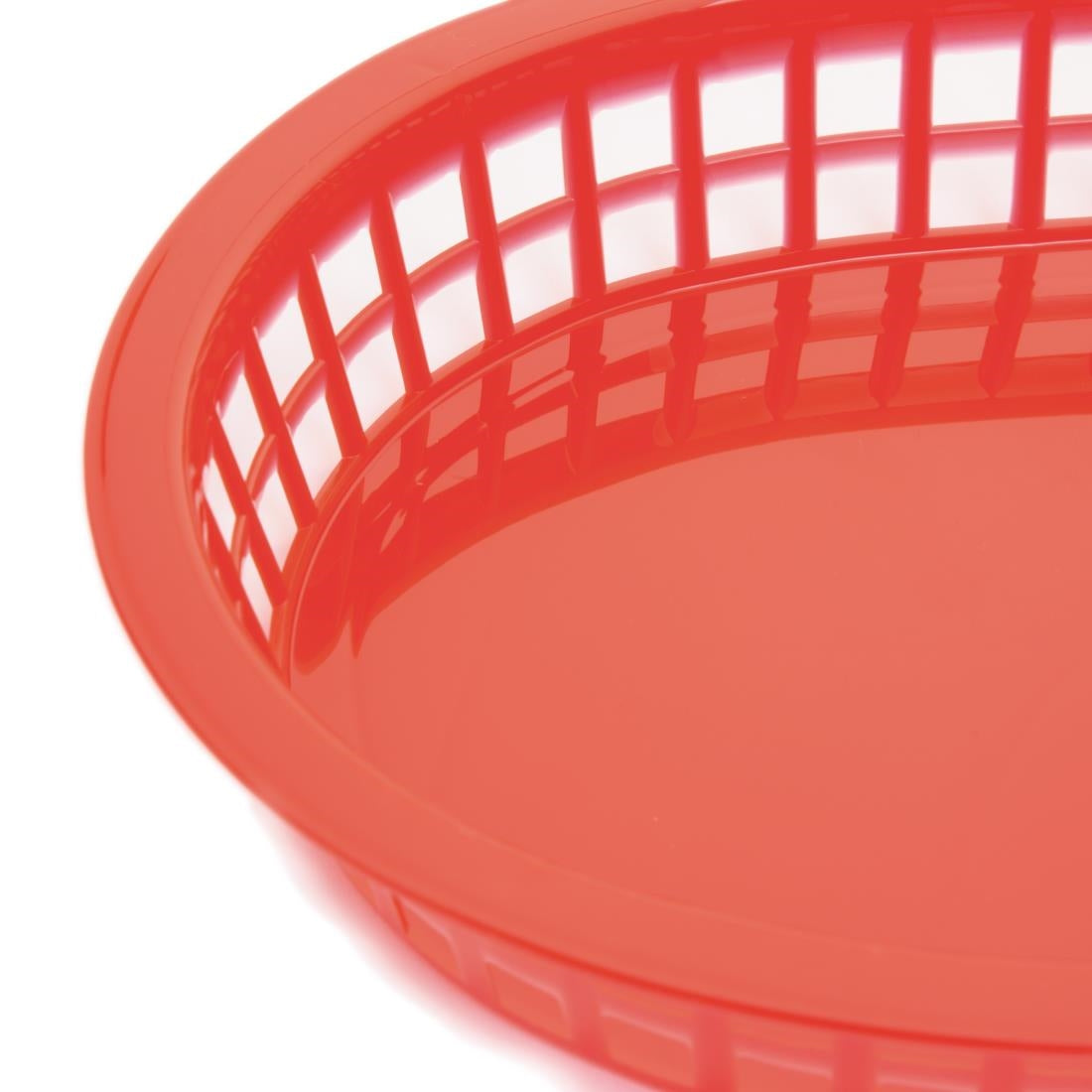 Olympia Oval Polypropylene Food Basket Red (6 Pack) - GH967