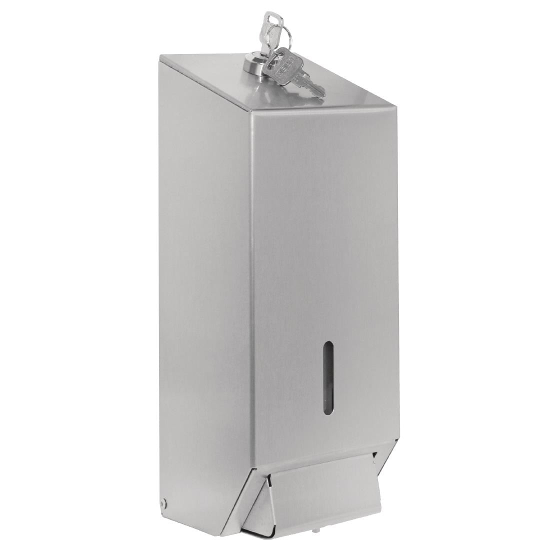 Jantex Stainless Steel Soap and Hand Sanitiser Dispenser 1Ltr - GJ034