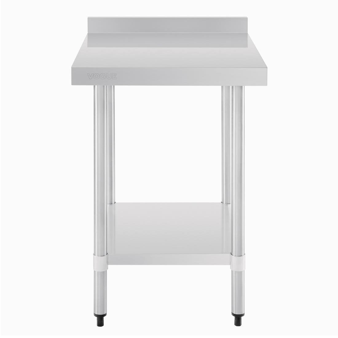 Vogue Stainless Steel Table with Splashback 600mm - GJ505