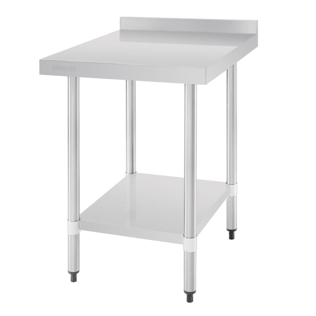 Vogue Stainless Steel Table with Splashback 600mm - GJ505