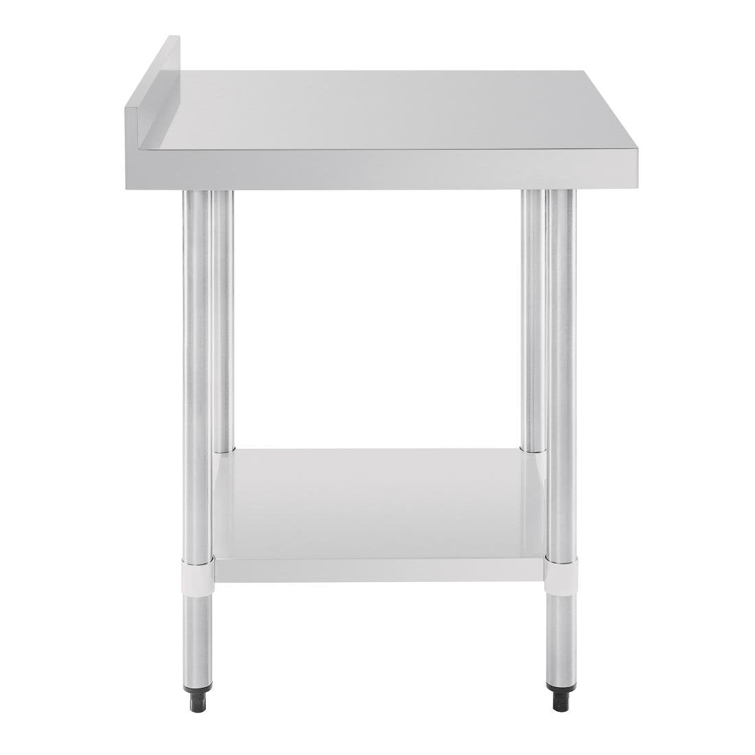 Vogue Stainless Steel Table with Splashback 600mm - GJ505