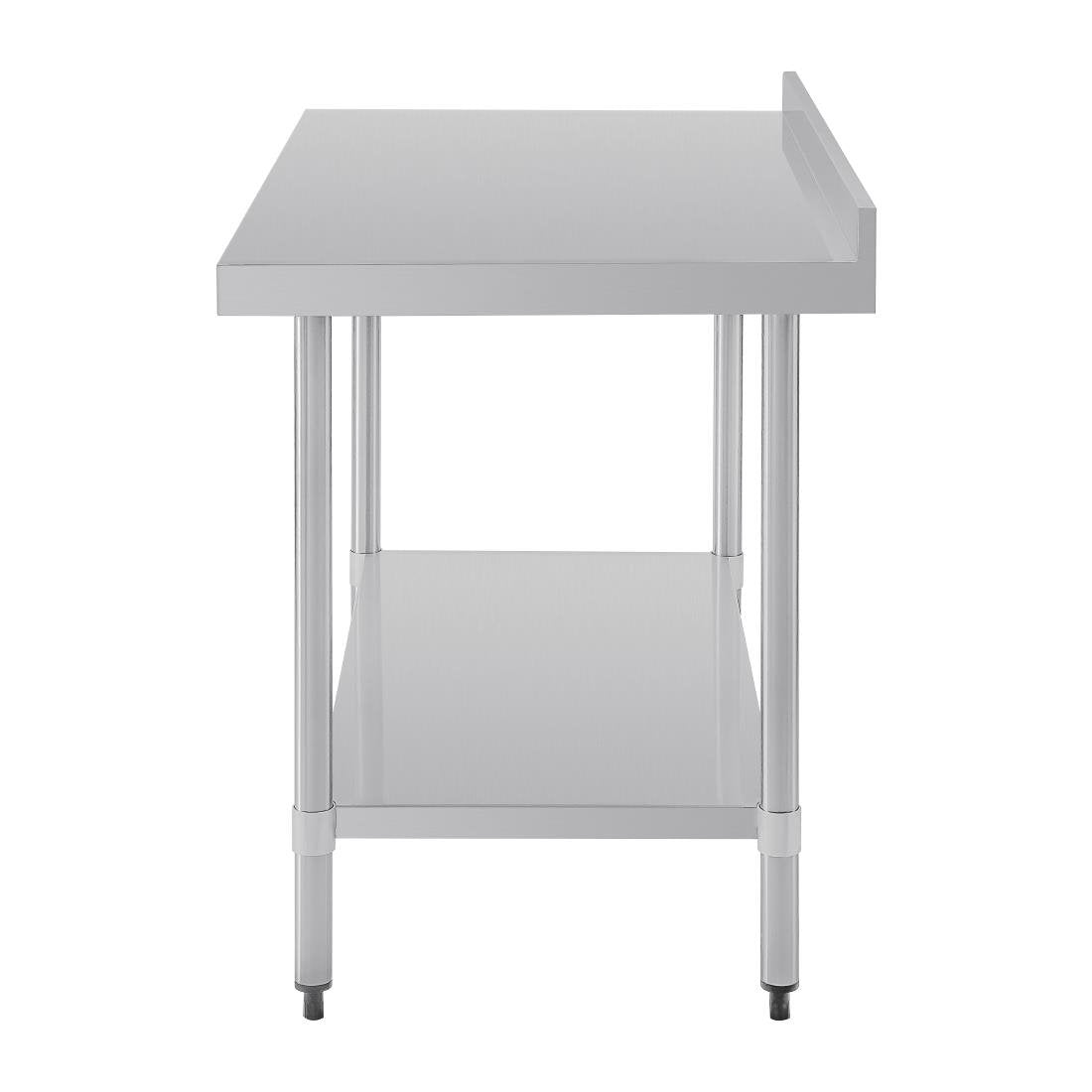 Vogue Stainless Steel Table with Splashback 1200mm - GJ507