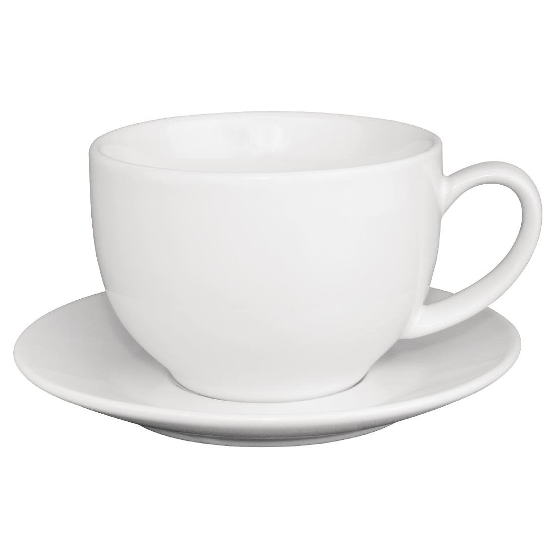 Olympia Cafe Cappuccino Cup White - 340ml (12 Pack) - GK077