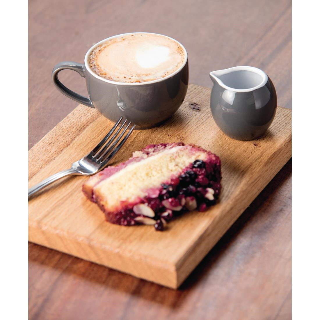 Olympia Cafe Milk Jug Charcoal - 70ml (Box 6) - CM757
