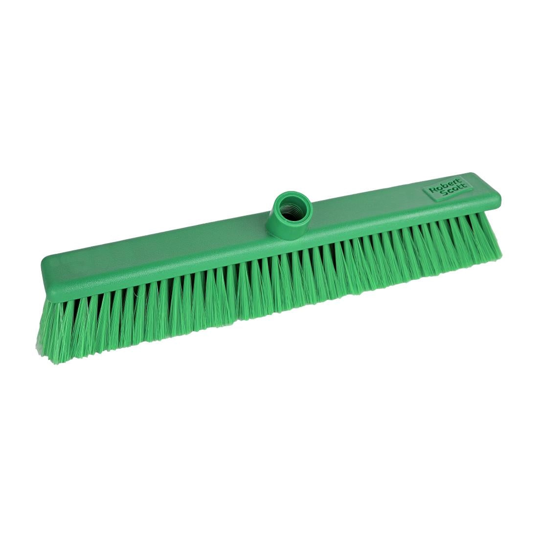 Jantex Hygiene Broom Soft Bristle Green 457mm - GK874