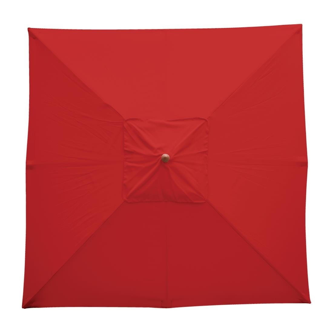 Bolero Square Umbrella 2.5m Diameter Red - GL306