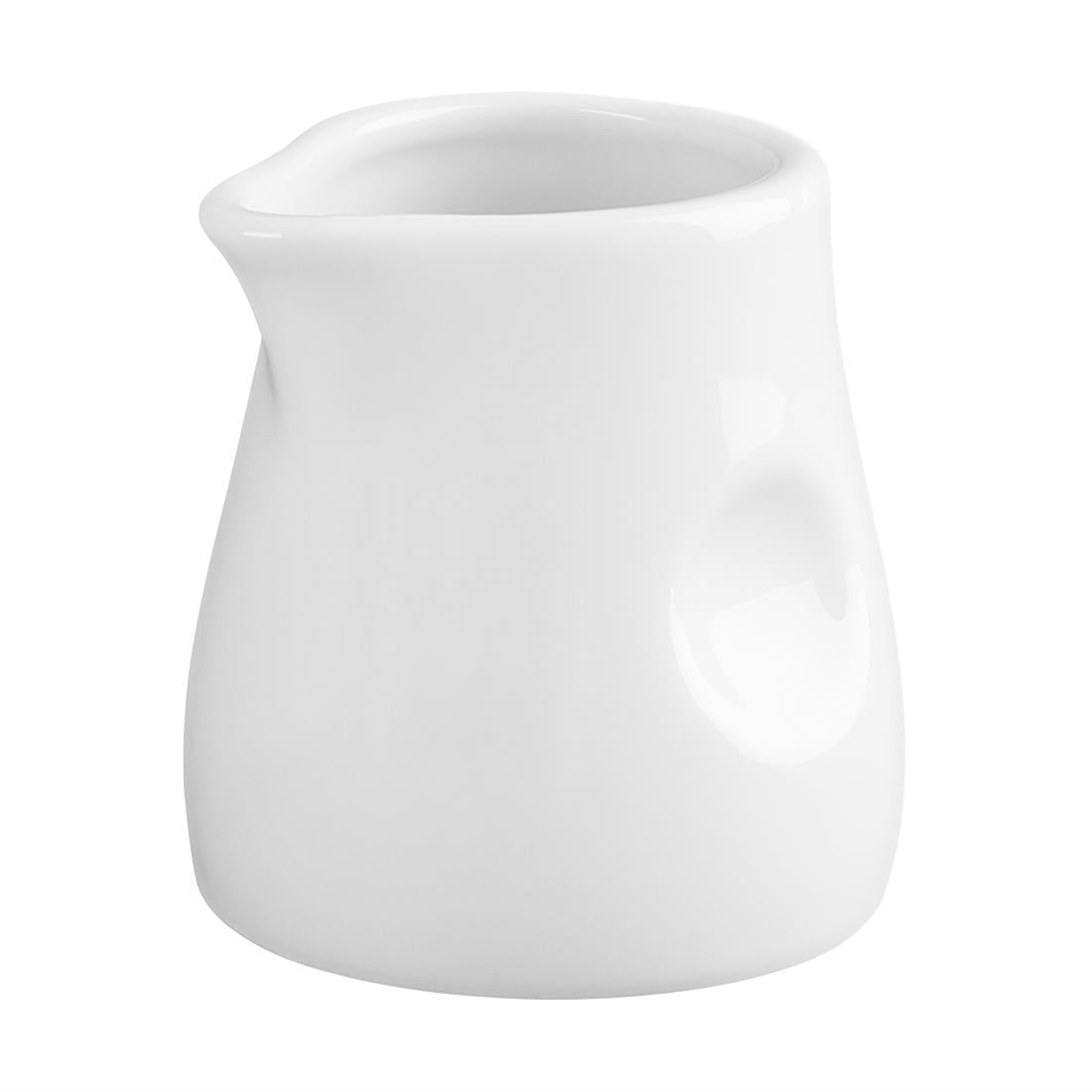 Olympia Whiteware Dimpled Milk Jugs 70ml (6 Pack) - GM366