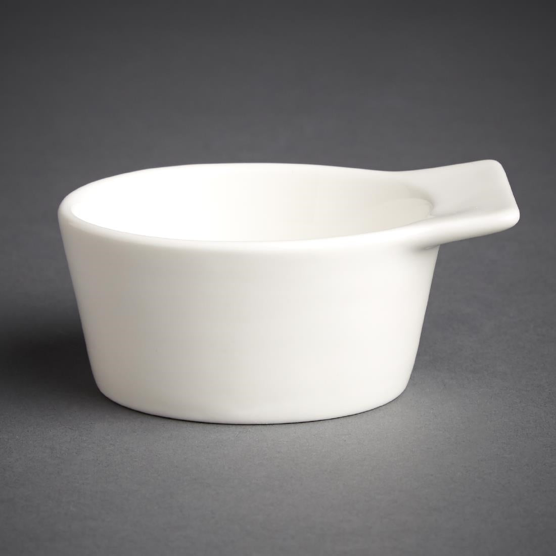 Olympia Lumina Winged Ramekin Dish White 70mm (6 Pack) - GM467
