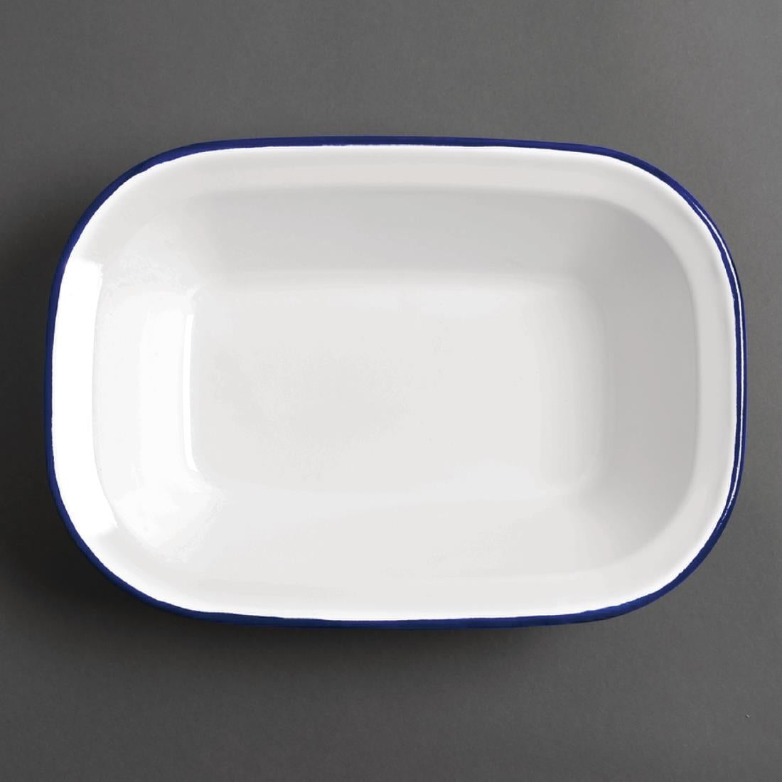Olympia Enamel Dish Rectangular 280 x 190mm - GM510
