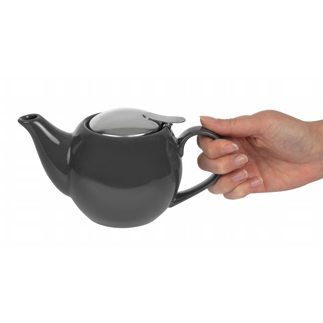 Olympia Cafe Teapot Charcoal - 510ml (1 Pack) - GM596
