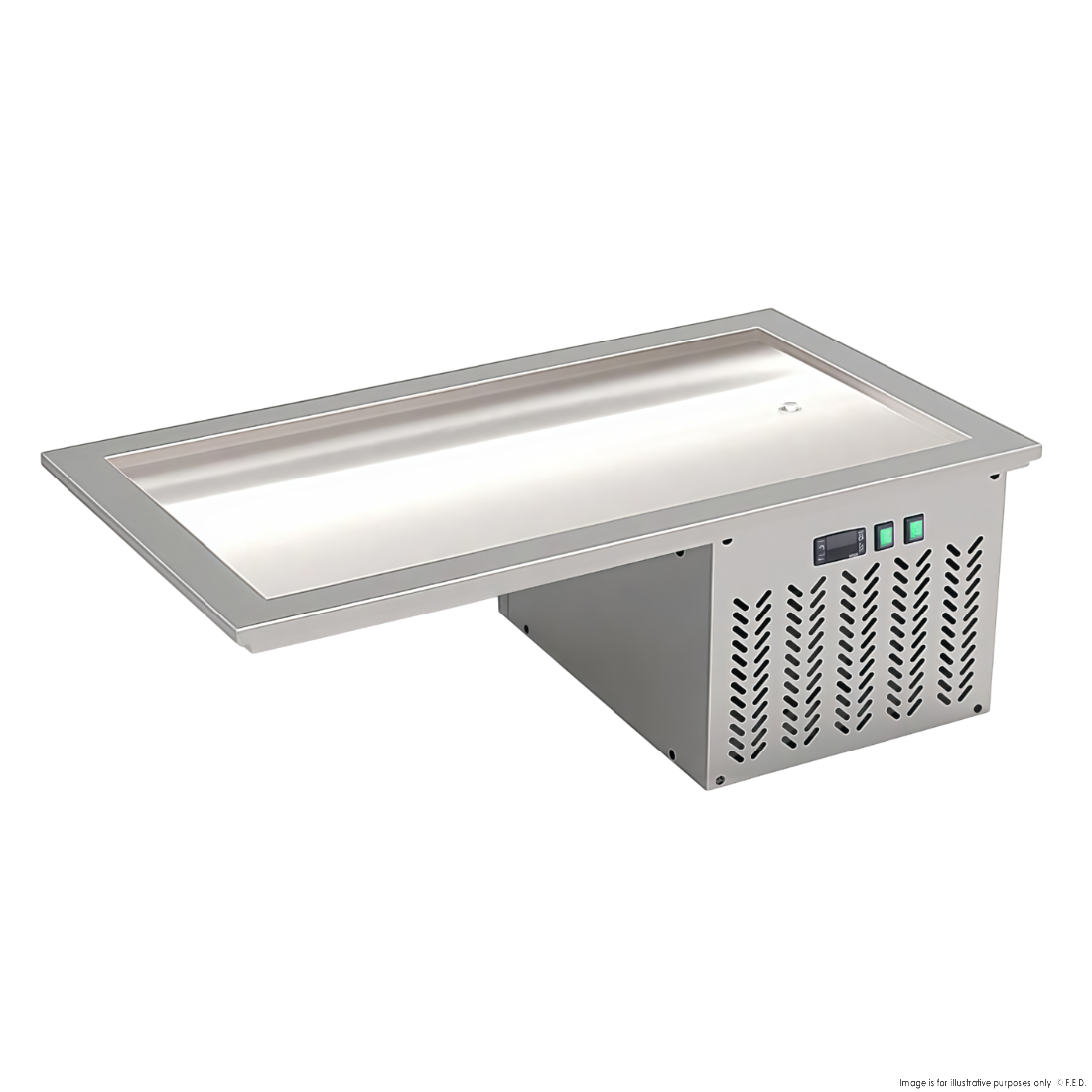 Thermaster 3xGN 1/1 Capacity Static Cold Bain Marie Trays - GN3-FA