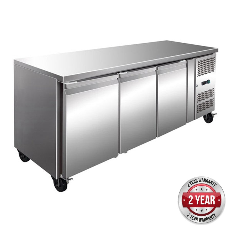 Thermaster Tropicalised 3 Door Gastronorm Bench Freezer GN3100BT