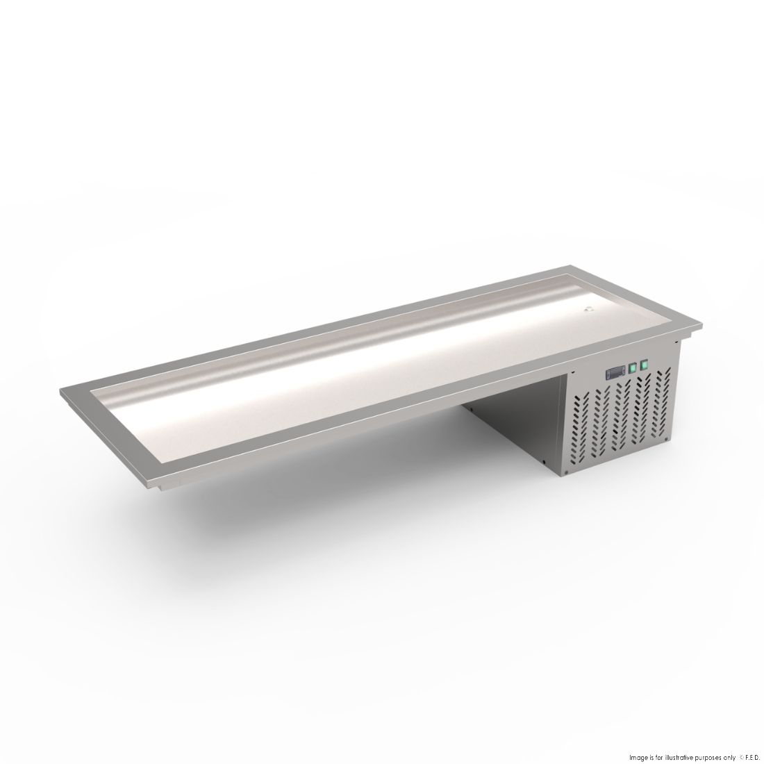 Thermaster 5xGN 1/1 Capacity Static Cold Bain Marie Trays - GN5-FA