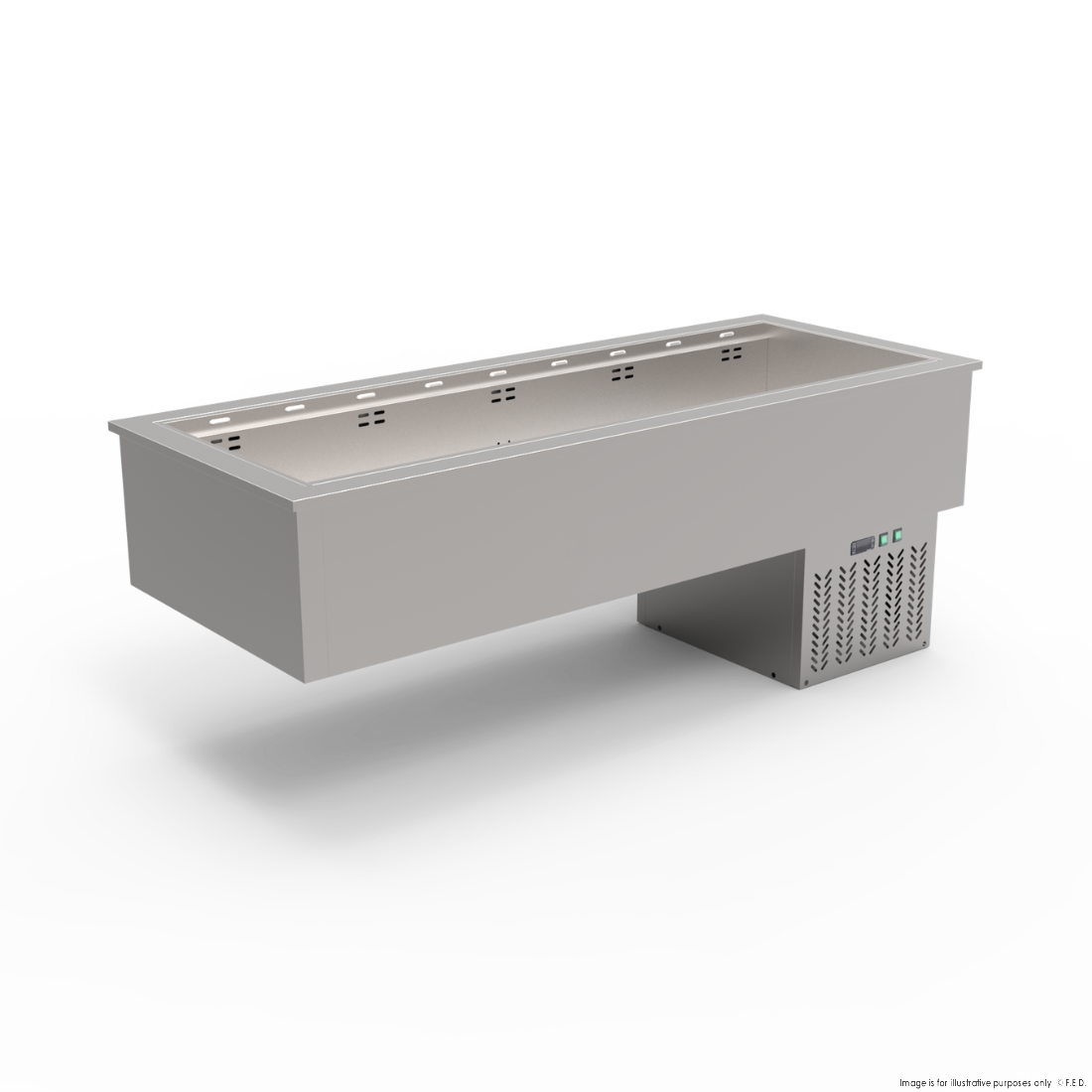 Thermaster 5xGN 1/1 Capacity Ventilated Static Cold Bain Marie Trays - GN5-VA