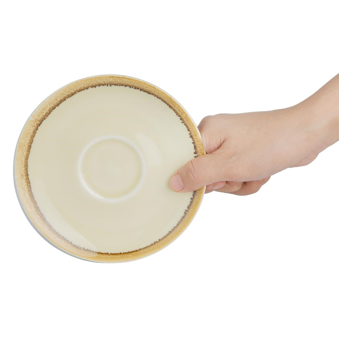 Olympia Kiln Cappuccino Saucer Sandstone 140mm - GP331