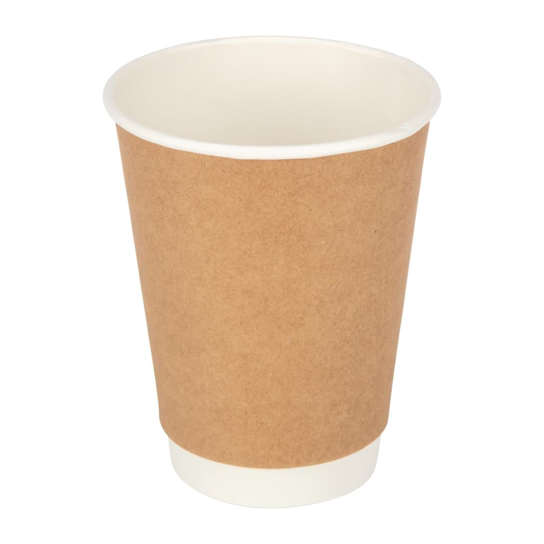 Fiesta Recyclable Takeaway Coffee Cups Double Wall Kraft 340ml (Pack of 25) - GP437