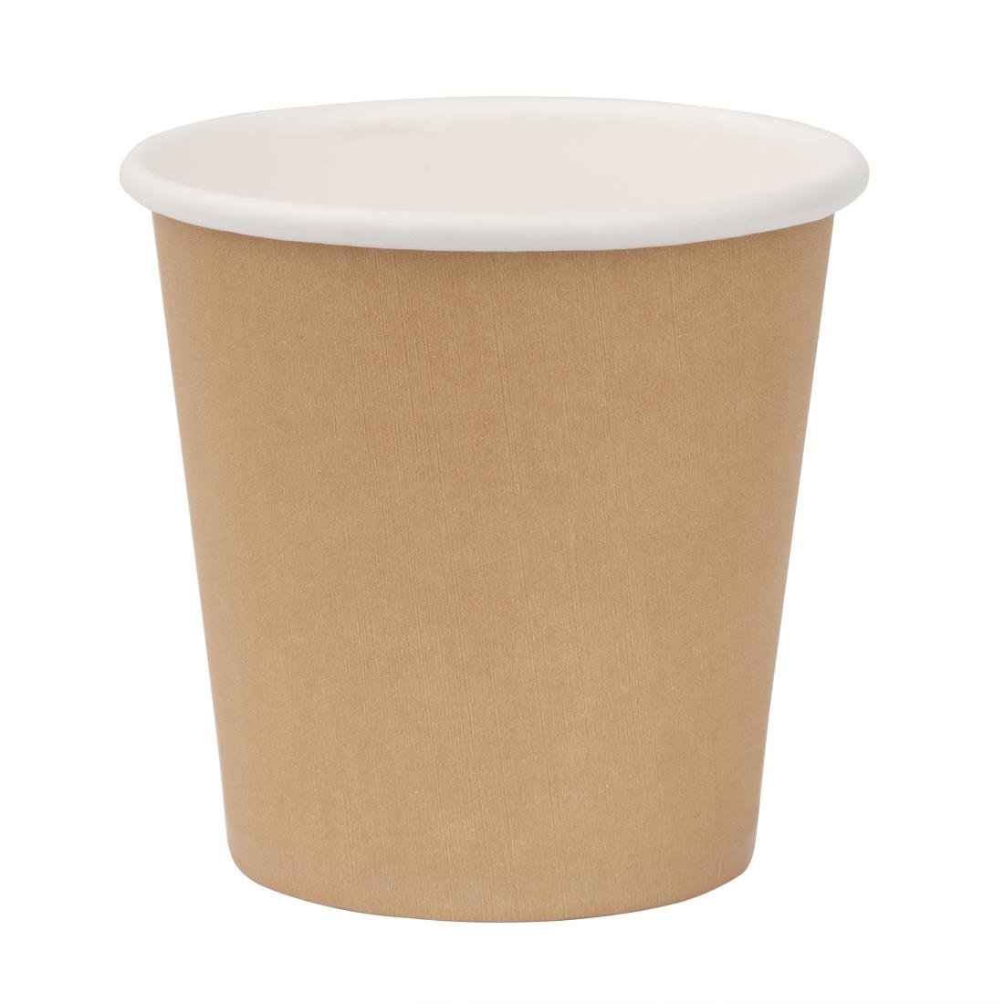 Fiesta Recyclable Espresso Takeaway Cups Kraft 114ml (Pack of 1000) - GP447