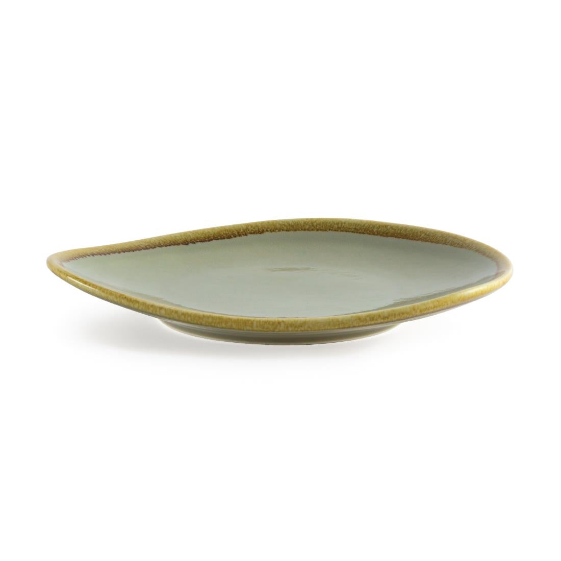 Olympia Kiln Triangular Plate Moss 230mm - GP473