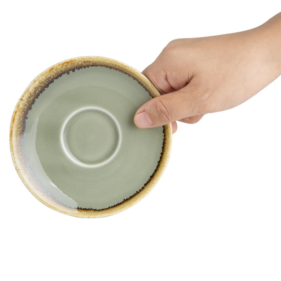 Olympia Kiln Espresso Saucer Moss - GP477