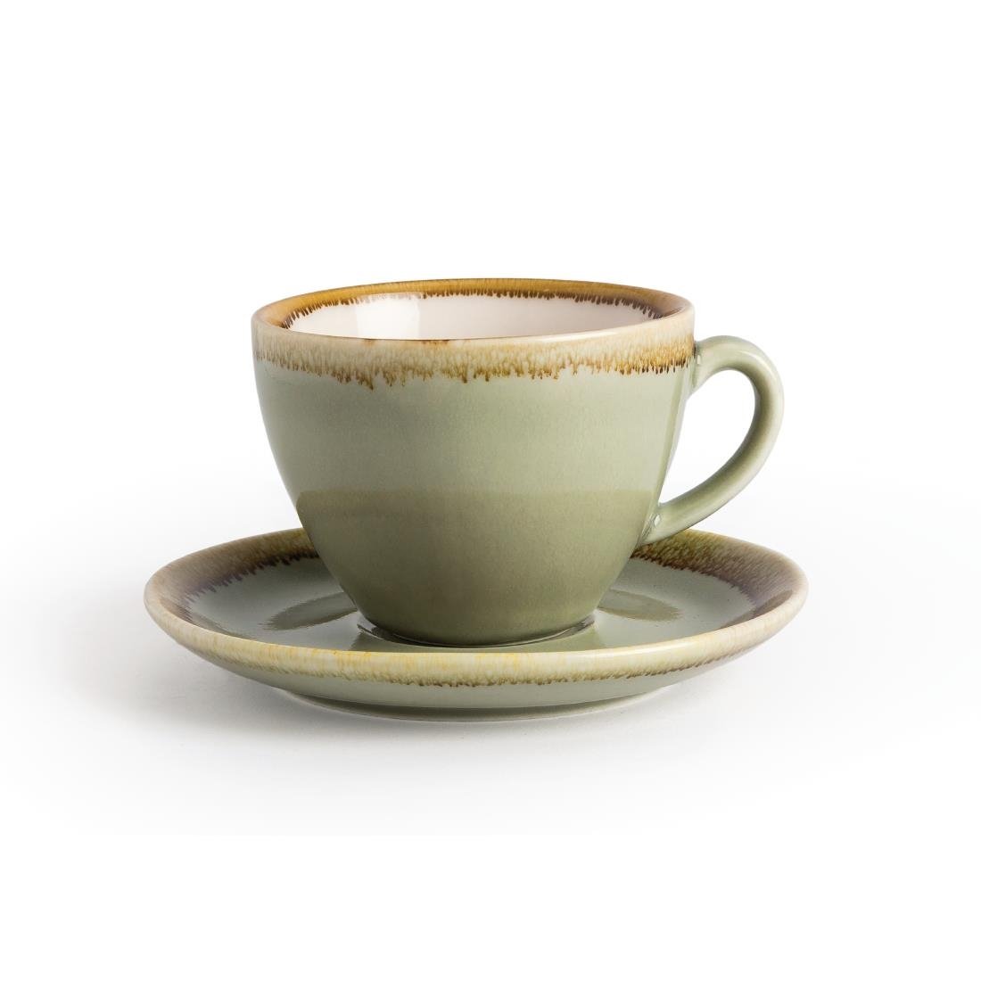 Olympia Kiln Cappuccino Saucer Moss 140mm - GP479