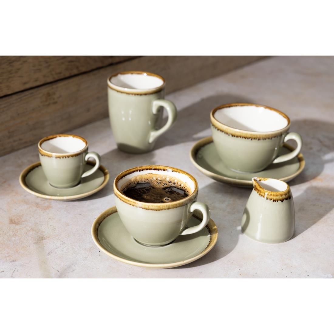 Olympia Kiln Cappuccino Saucer Moss 140mm - GP479