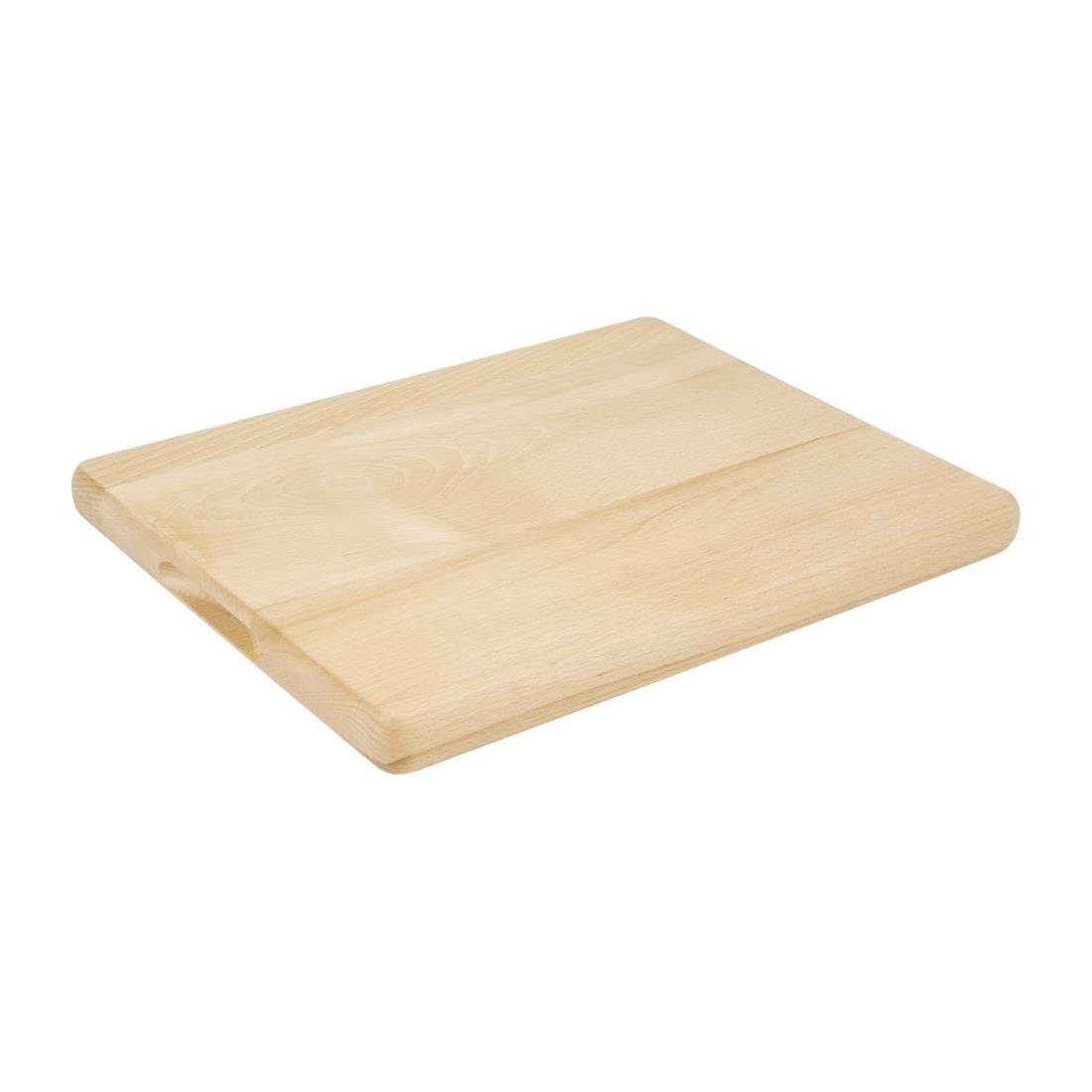 Vogue Beech Chopping Board Medium 380x305x30mm - GP758