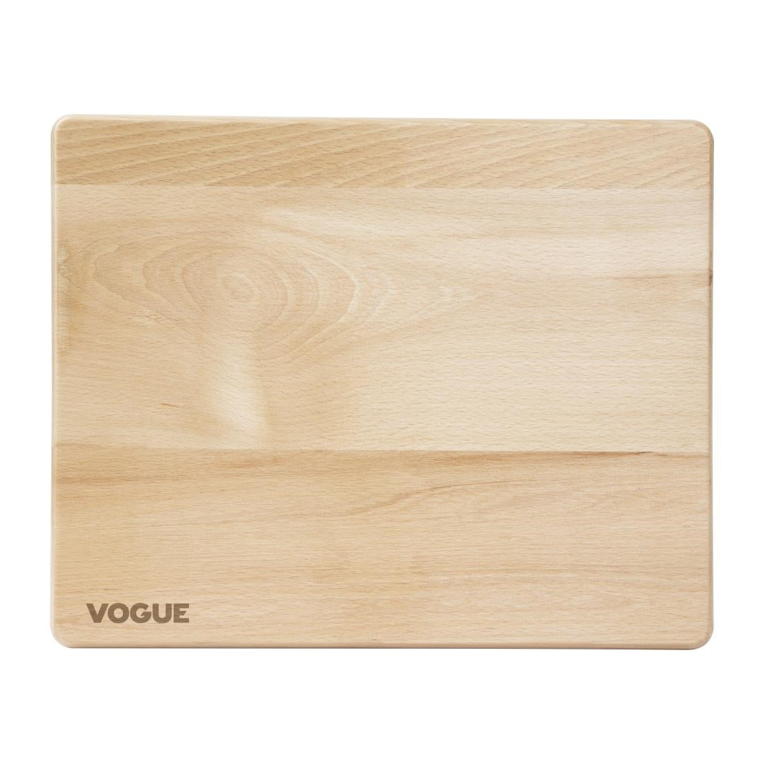 Vogue Beech Chopping Board Medium 380x305x30mm - GP758