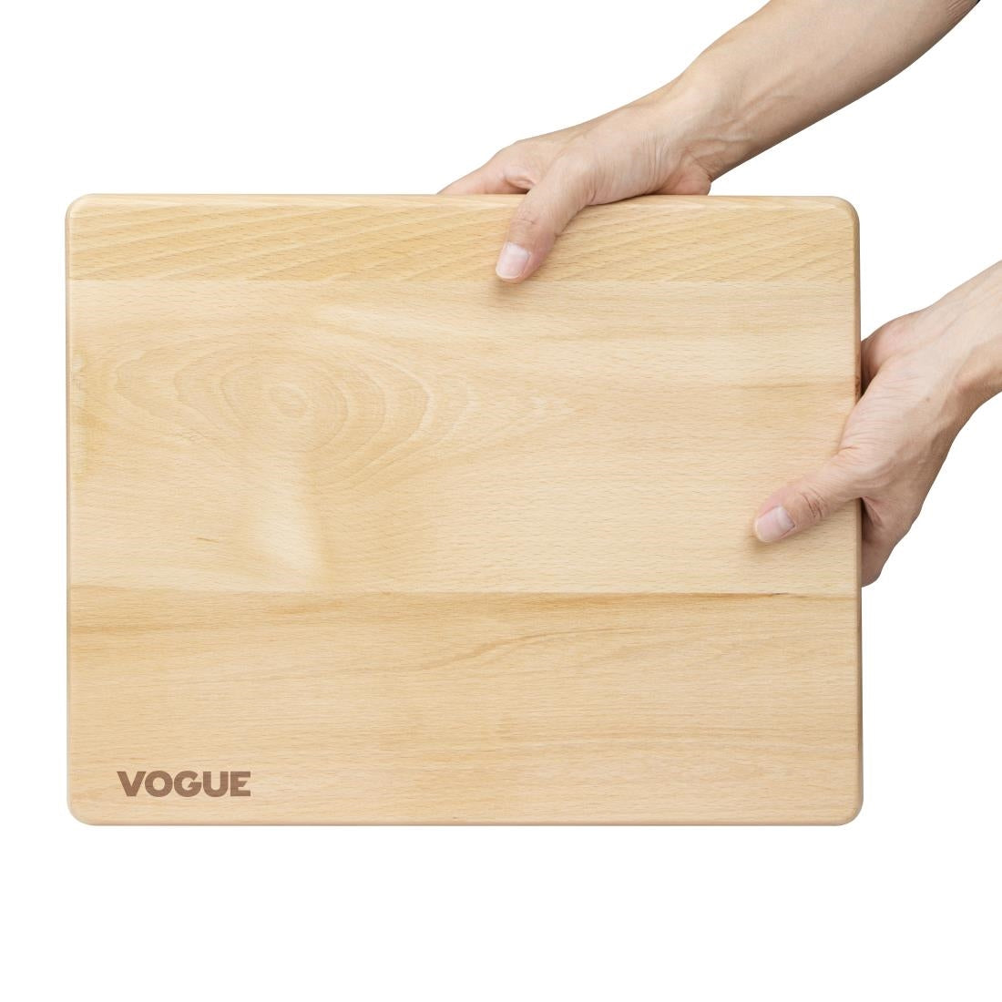 Vogue Beech Chopping Board Medium 380x305x30mm - GP758