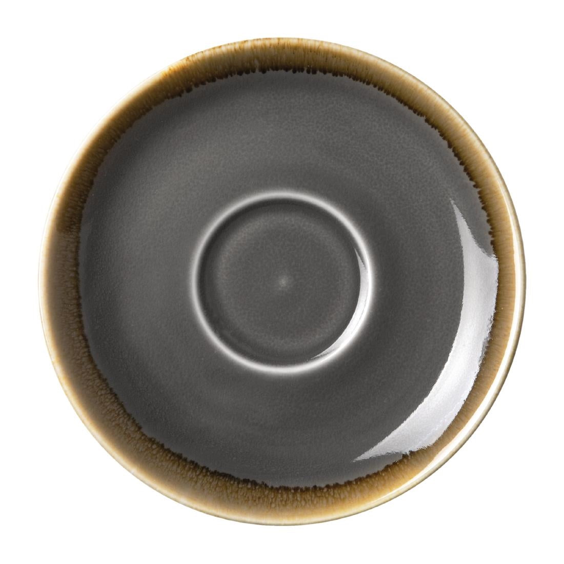 Olympia Kiln Cappuccino Saucer Smoke 140mm - HC391