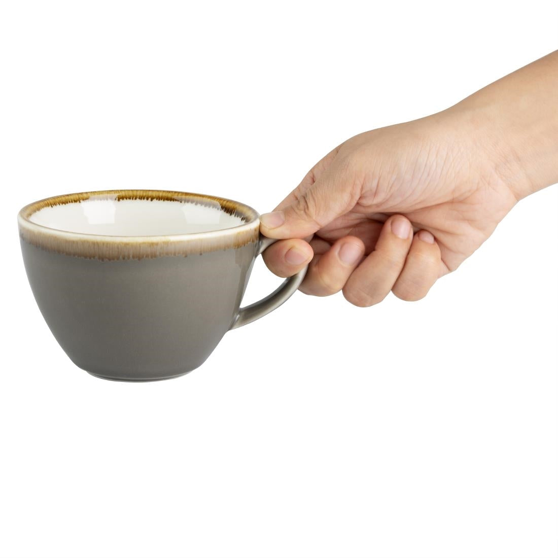 Olympia Kiln Coffee Cups Smoke 340ml - HC392