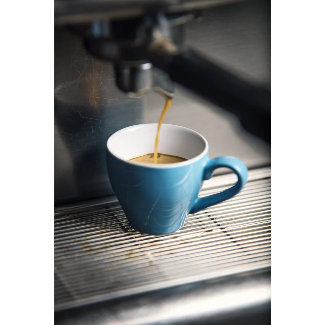 Olympia Cafe Espresso Cup Blue - 100ml (Box 12) - HC402