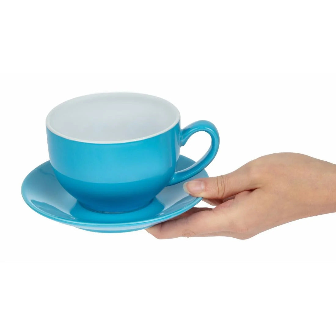 Olympia Cafe Cappuccino Cup Blue - 340ml (Box 12) - HC404