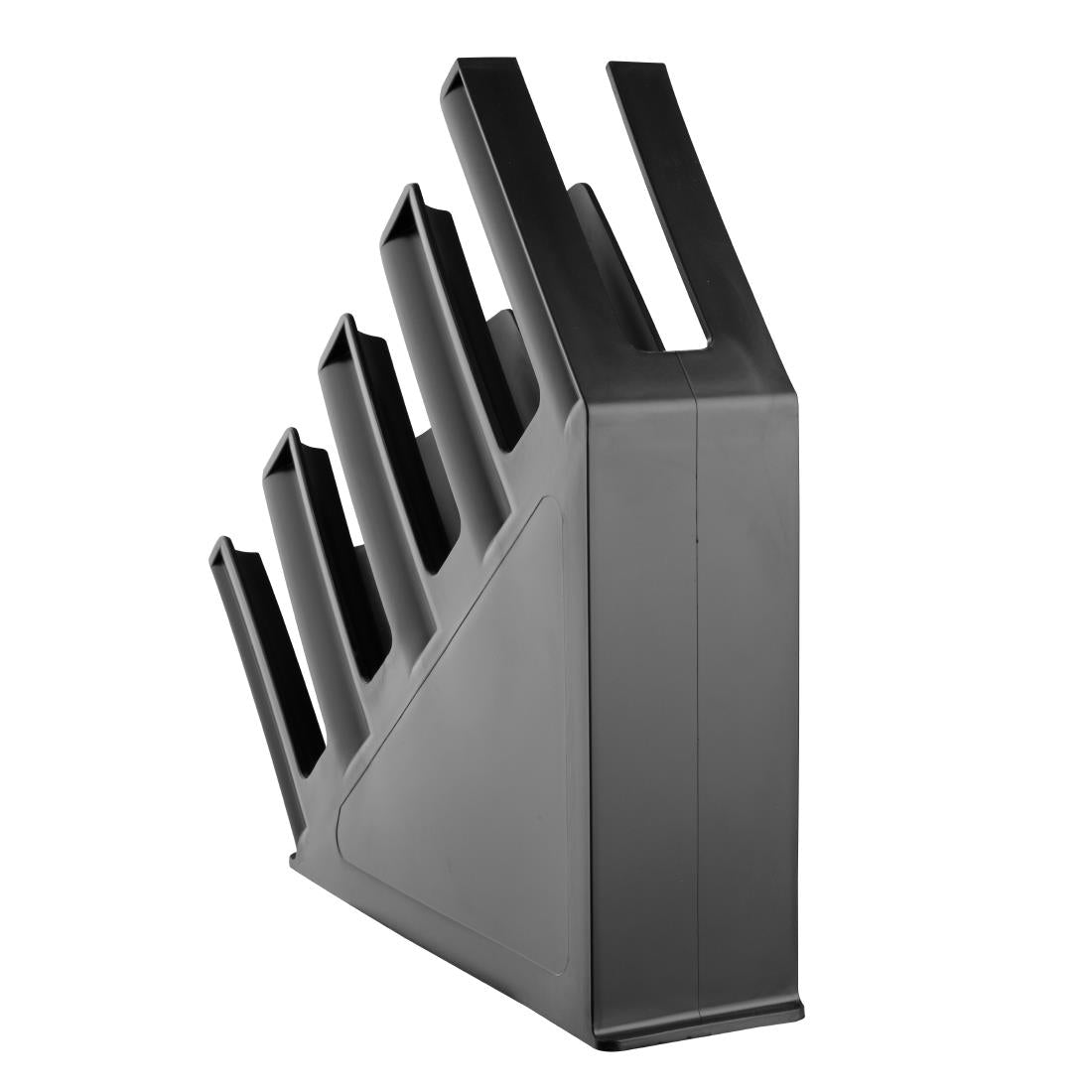 Olympia Kristallon Cup Holder 4-Slots Polypropylene Black - HC437