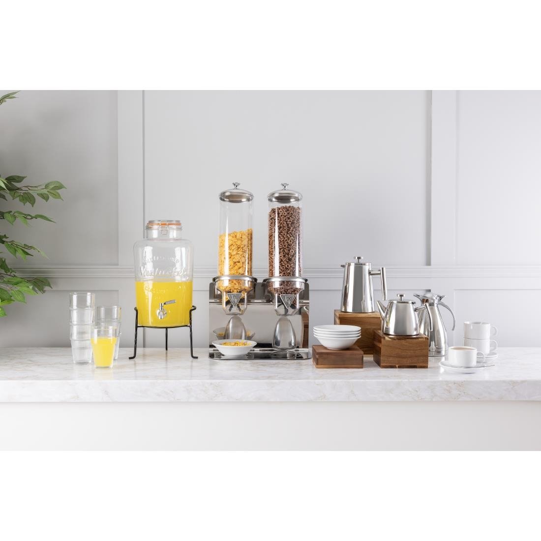 Olympia Stainless Steel Coffee Plunger 6 Cup - U073