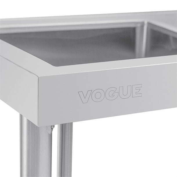 Vogue Single Bowl Sink R/H Drainer - 1000mm 90mm Drain - HC900
