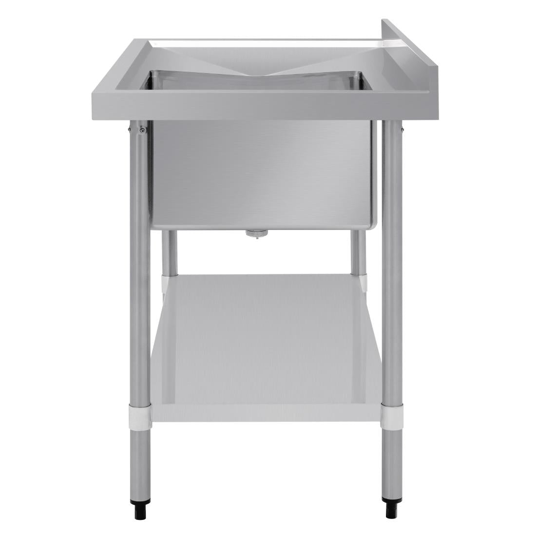 Vogue Single Bowl Sink L/H Drainer - 1200mm x700mm 90mm Drain - HC914