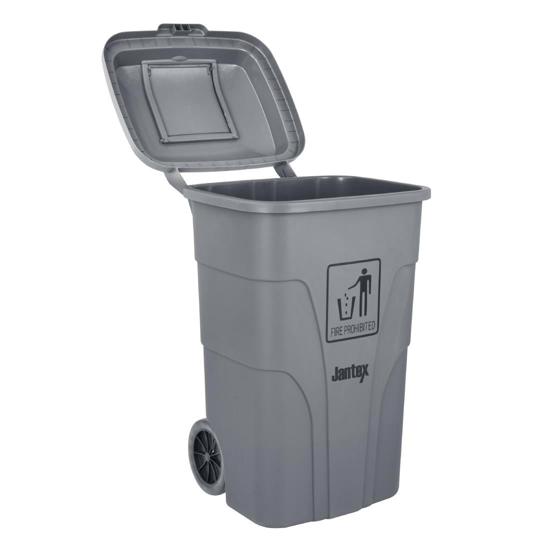 Jantex 120Ltr Wheelie Bin with Foot Pedal Grey - HC923