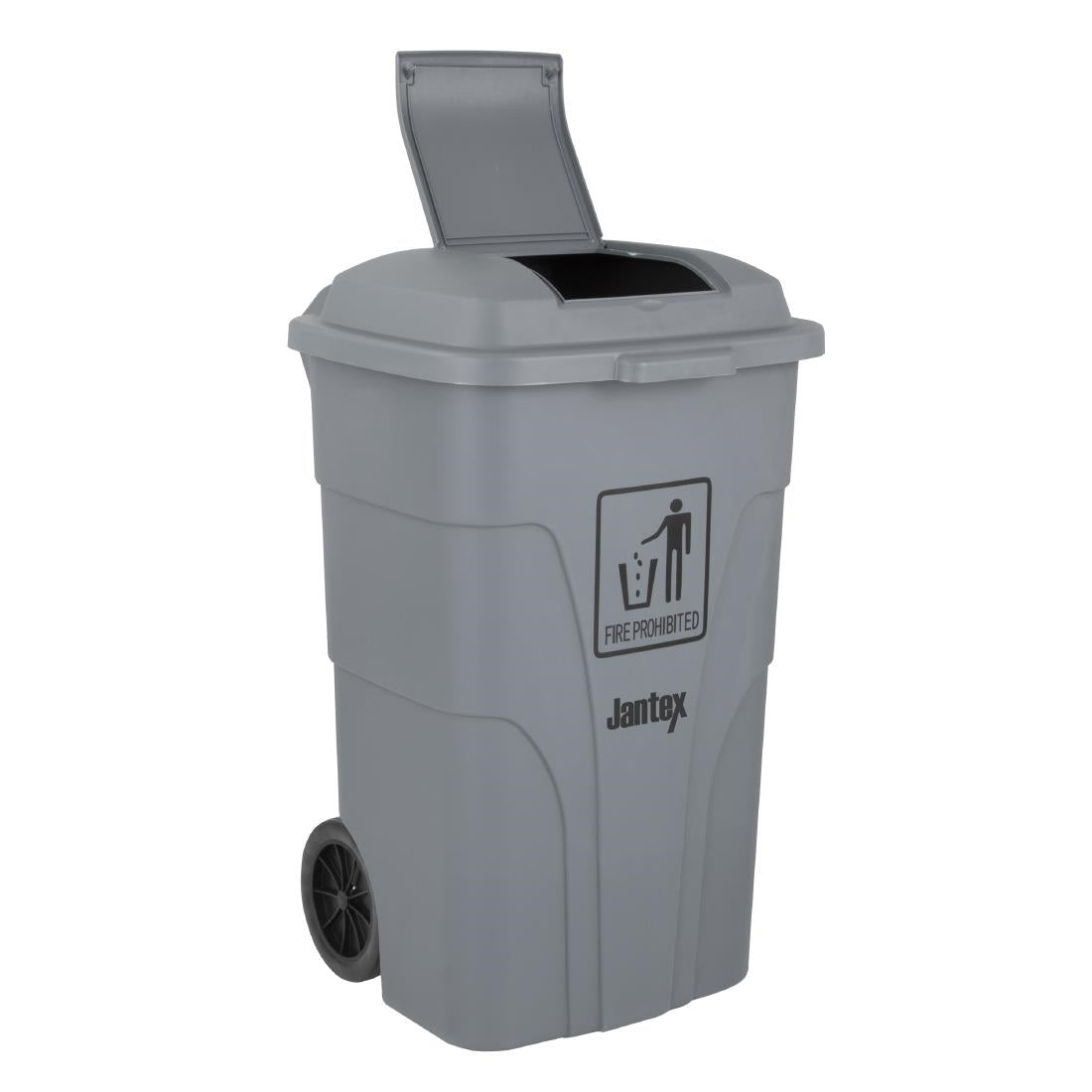 Jantex 120Ltr Wheelie Bin with Foot Pedal Grey - HC923