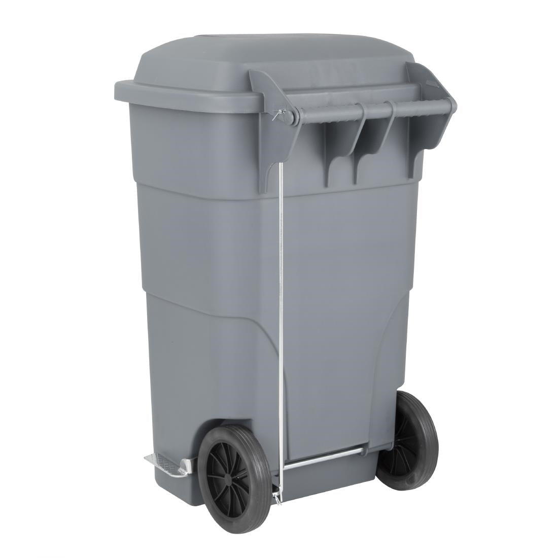 Jantex 120Ltr Wheelie Bin with Foot Pedal Grey - HC923
