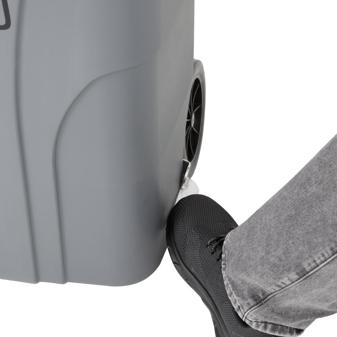 Jantex 120Ltr Wheelie Bin with Foot Pedal Grey - HC923